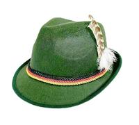 PODOLIXIA Sombrero retro bávaro de fieltro con pluma para adultos, fiesta de Halloween, Oktoberfest, vestido de Bavarian, Role Play and Cosplay Oktoberfest Sombrero tradicional fiesta temática