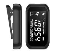 Podómetro 3D para caminar, contador de pasos simple portátil con pantalla digital grande, rastreador de pasos preciso con cordón, podómetro de clip para hombres, mujeres, niños y personas mayores