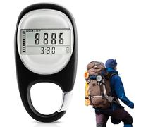 Podómetro Digital 3D con Clip - Medidor Preciso sin Aplicación ni Teléfono Móvil, de Tobillo, con Consumo de Calorías para Caminar, Correr y Hacer Deporte