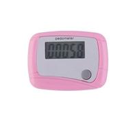 Podómetro LCD Paso Calorías Contador De Kilómetros Diseño For Caminar Clip Digital Correr Bolsillo Mini Distancia Preciso FáCil De Leer(Pink)