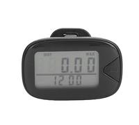 Podómetro para Caminar con Pantalla Digital Grande, Multifuncional, Ligero, con Memoria y Contador de Pasos para Hombres y Mujeres. (Negra)