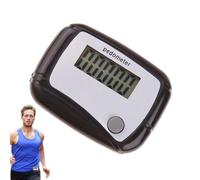Podómetro para caminar - Contador de pasos 3D portátil | Material ABS, 4,8 x 3,6 x 2 cm, tamaño compacto, 20 g, ligero medidor de fitness para senderismo, mochileros, correr