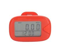 Podómetro para Caminar Contador de Pasos Pantalla Digital Grande Multifuncional Ligero Memoria precisa Monitor de Pasos para Hombres Mujeres Entusiastas del Fitness Material ABS (Roja)