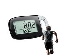 Podómetro para caminar pasos y millas - Contador de pasos 3D con pantalla LCD grande, contador de kilometraje para caminar, rastreador de fitness preciso para hombres, mujeres, niños, personas mayores