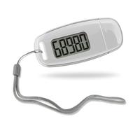 Podómetro Podómetro 3D Contador De Pasos con Retroiluminación LED Rastreador De Pasos Recargable por USB con Cordón Extraíble Podómetros Precisos para Caminar Blanco