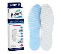 Podovis, Plantillas antiolores Fresh - Plantillas transpirables ultrafinas absorben el sudor, evitan los malos olores, con microcápsulas perfumadas,