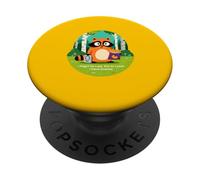 Podría Estar perdido Pero al Menos Tengo bocadillos Lindo Mapache PopSockets PopGrip Adhesivo