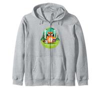 Podría Estar perdido Pero al Menos Tengo bocadillos Lindo Mapache Sudadera con Capucha