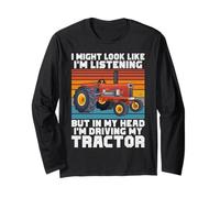 Podría Mirar Escuchando en mi Cabeza Estoy conduciendo mi Tractor Manga Larga