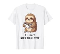 Podría necesitar café más Tarde - Lazy Sloth Caffeine Fix Camiseta