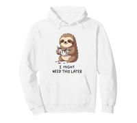 Podría necesitar café más Tarde - Lazy Sloth Caffeine Fix Sudadera con Capucha