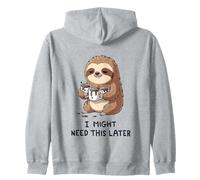 Podría necesitar café más Tarde - Lazy Sloth Caffeine Fix Sudadera con Capucha