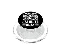 Podría parecer Que no Estoy Haciendo Nada Gracioso Humor PopSockets PopGrip para MagSafe