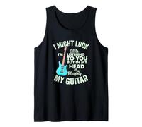 Podría parecer Que te escucho Guitarrista Camiseta sin Mangas