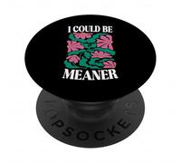 Podría ser más Malo, Bohemio, Floral, Vintage, Flor, Humor Divertido PopSockets PopGrip Adhesivo