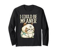 Podría ser más Malo (Divertido gráfico de Gato) Manga Larga