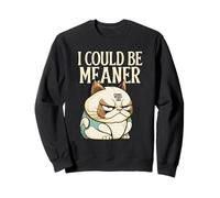 Podría ser más Malo (Divertido gráfico de Gato) Sudadera