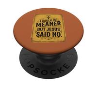 Podría ser más Malo, Pero Jesús Dijo Que no es Divertido Christian Retro 3 PopSockets PopGrip Adhesivo