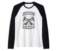 Podría ser una Oveja Negra de la Familia se vuelve Real Camiseta Manga Raglan