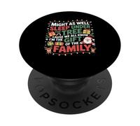 Podría también Dormir bajo el árbol Navidad Navidad Divertida PopSockets PopGrip Adhesivo