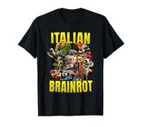 PODRITURA DEL CEREBRO ITALIANO | TODOS LOS PERSONAJES TEXTO AMARILLO Camiseta