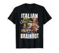 PODRITURA DEL CEREBRO ITALIANO | TODOS LOS PERSONAJES TEXTO BLAN Camiseta
