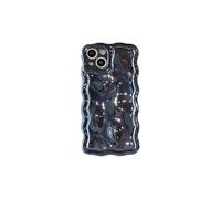 PODSI Ondulado 3D Estilo Funda Silicona For iPhone 16 15 14 13 12 11 Pro MAX Fundas teléfono móvil Prueba Golpes Suave Cubierta Trasera(H,For iPhone 13)
