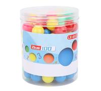 PODSJD 100 Bolas Contadoras de Plástico 20mm Multicolor para Juegos Educativos - Reemplazo Resistente y Seguro con Caja de Almacenaje, Ideal para Matemáticas y Probabilidad Escolar