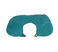 PODSJD Almohada de Viaje Inflable U Forma para Cuello, Ligera y Portátil, PVC 46 cm Peacock Blue - Cómoda y Ergonómica, Rápida Inflación por Presión, Ideal para Viajes y Camping (Azul eléctrico)