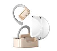 PODSJD BL02 Auriculares Traductor Inteligente inalámbricos BT 5.3, Soporte 144 Idiomas, Traducción Bidireccional en Tiempo Real, 6H Uso, Cómodos y Versátiles - Comunicación y (Beige)