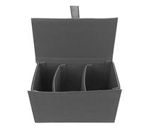 PODSJD Bolsa para Cámara y Objetivos SLR Impermeable Naranja, Protección Antigolpes y Polvo - Material EVA Resistente, Diseño Modular para Fotógrafos Profesionales y Aficionados (Gris Oscuro)