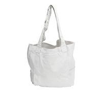 PODSJD Bolsa para Esterilla de Yoga Canvas, Portátil y Resistente, Doble Capa con Cremallera - Organiza y Transporta Fácilmente tu Esterilla y Objetos Personales, Ideal para Mujeres (Blanca)