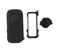 PODSJD Cámara Deportiva X4 protección con Jaula de aleación de Aluminio y Funda de Transporte - Seguridad contra Golpes y Accesorios versátiles para grabaciones Creativas