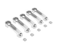 PODSJD Cubierta maneta puerta coche cromada ABS 5 uds. - Mejora estética premium, fácil instalación autoadhesiva, ideal para, Liberty y