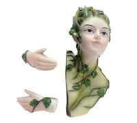 PODSJD Decoración Exterior Bosque Elfos - Escultura Árbol Peeker en Resina Ecoamigable, 21x6.8x13 cm - Diseño Único y Robusto para Jardín y Patio, Aporta Encanto y Misterio al Aire Li