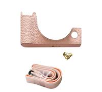 PODSJD Funda para cámara R50 V R50V en Piel PU Verde, semirrígida con Correa Ajustable - protección antiarañazos, fácil Montaje en trípode, Ideal para Viajes y fotografía Outdoor (Rosa)