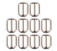 PODSJD Hebillas ajustables de aleación de zinc 25mm 10 unidades - brillo duradero con proceso de galvanizado, reemplazo DIY ideal para maletas y ropa (Oro claro)