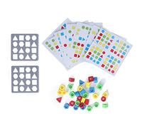 PODSJD Juego de Mesa a Juego de Forma: Juguete Educativo Colorido para niños, Rompecabezas de reconocimiento de Forma geométrica para el Aprendizaje temprano y la interacción Infantil