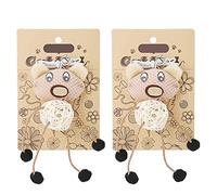 PODSJD Juguetes para Gatos 2PCS Imitación Ratón y Oso con Campana y Anillo Interactivo - Material Seguro y Duradero, Estimula y Entrena a Tu Mascota en Casa