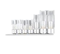 PODSJD Llave de vaso para sensor de oxígeno 7 piezas, acero de aleación de cromo, 10-19 mm (3/8" y 1/2") - extracción rápida sin deslizamiento, resistente y profesional para m