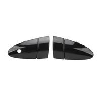 PODSJD Manilla exterior coche CR - Z 2011-2015, par de manillas ABS y metal con llave para puerta delantera - reemplazo robusto, acabado brillante, mejora el estilo y comodidad (negro)