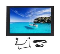 PODSJD Monitor táctil 10.1 Pulgadas HD 1280x800 con Altavoces Integrados, interfaces VGA y Multimedia - Pantalla capacitiva para DVR, Gaming y portátil