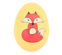 PODSJD Pelota de Látex para Mascotas, Juguete Interactivo Resistente a Mordeduras para Perros y Gatos, Forma de Animal y Huevo de Color - Estimula la Inteligencia y Diversión, Ideal par (Amarilla)