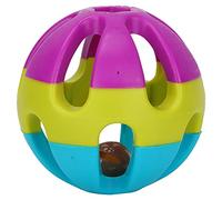 PODSJD Pelota interactiva para Gato, plástico no tóxico, diámetro 7,5 cm, Color Variado - Estimula Instinto de Caza con Campana, fortalece vínculo con tu Mascota, Juego Diario Divertido
