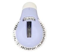 PODSJD Rotuladora en Relieve Manual 47 Caracteres, impresión 600dpi, Cinta 9mm Azul - Fácil manejo sin Pilas, Ideal para Scrapbooking y organización del hogar (Púrpura)