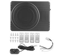 PODSJD Subwoofer bajo Asiento 10in 800W 12V, Slim extrafino y Potente - Grave Profundo y Sonido Claro, disipación térmica óptima, instalación fácil para Coche