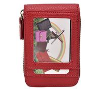 PODSJD Tarjetero con Cremallera, Mini Cartera Portátil Antimagnética en PU, Ligero y Compacto, para Tarjetas de Crédito y DNI - Alta Seguridad, Gran Capacidad y Diseño Moderno para Uso (Día)