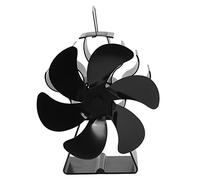 PODSJD Ventilador de estufa de aluminio con módulo termoeléctrico para mayor flujo de aire y ahorro de energía para estufa de leña