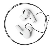 Podstring Nueva versión de Correa antipérdida para Auriculares intraurales inalámbricos, cordón para Airpod (Compatible con Airpods Pro 1/2, Sony, Beats, Samsung, Bose), Color Negro