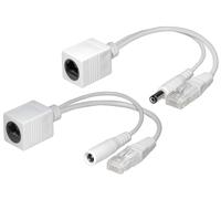 Poe adapter set (power over ethernet) to supply with power ip cameras,